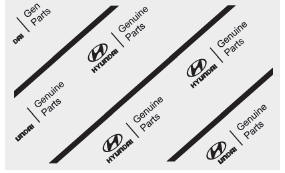 Guide to Hyundai genuine parts