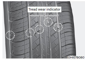 If the tire is worn evenly, a tread