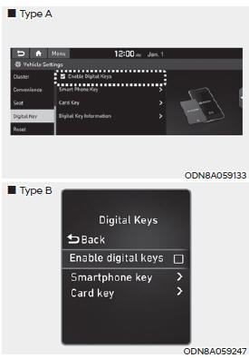 Digital key application/cancellation