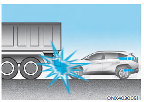 Just before impact, drivers often brake