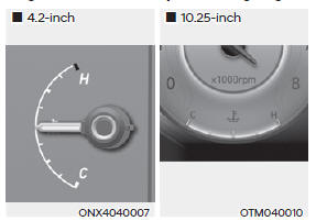 This gauge indicates the temperature