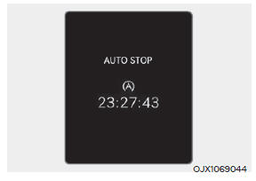 AUTO STOP display shows the elapsed