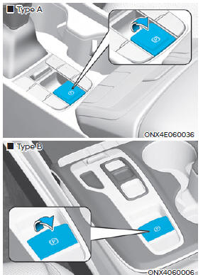 Applying the parking brake