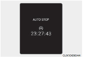 AUTO STOP display shows the elapsed