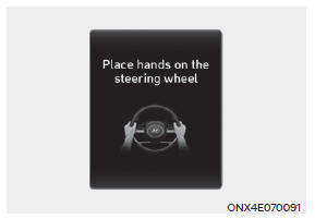 If the driver takes their hands off the