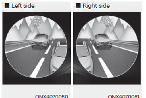 Blind-Spot View Monitor displays the