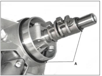 3)Apply gear oil to the surface of O- rings.